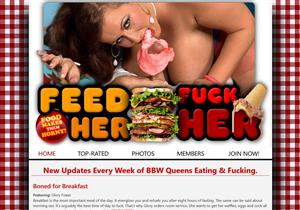 Feed Her Fuck Her - Men seduces plump women with food